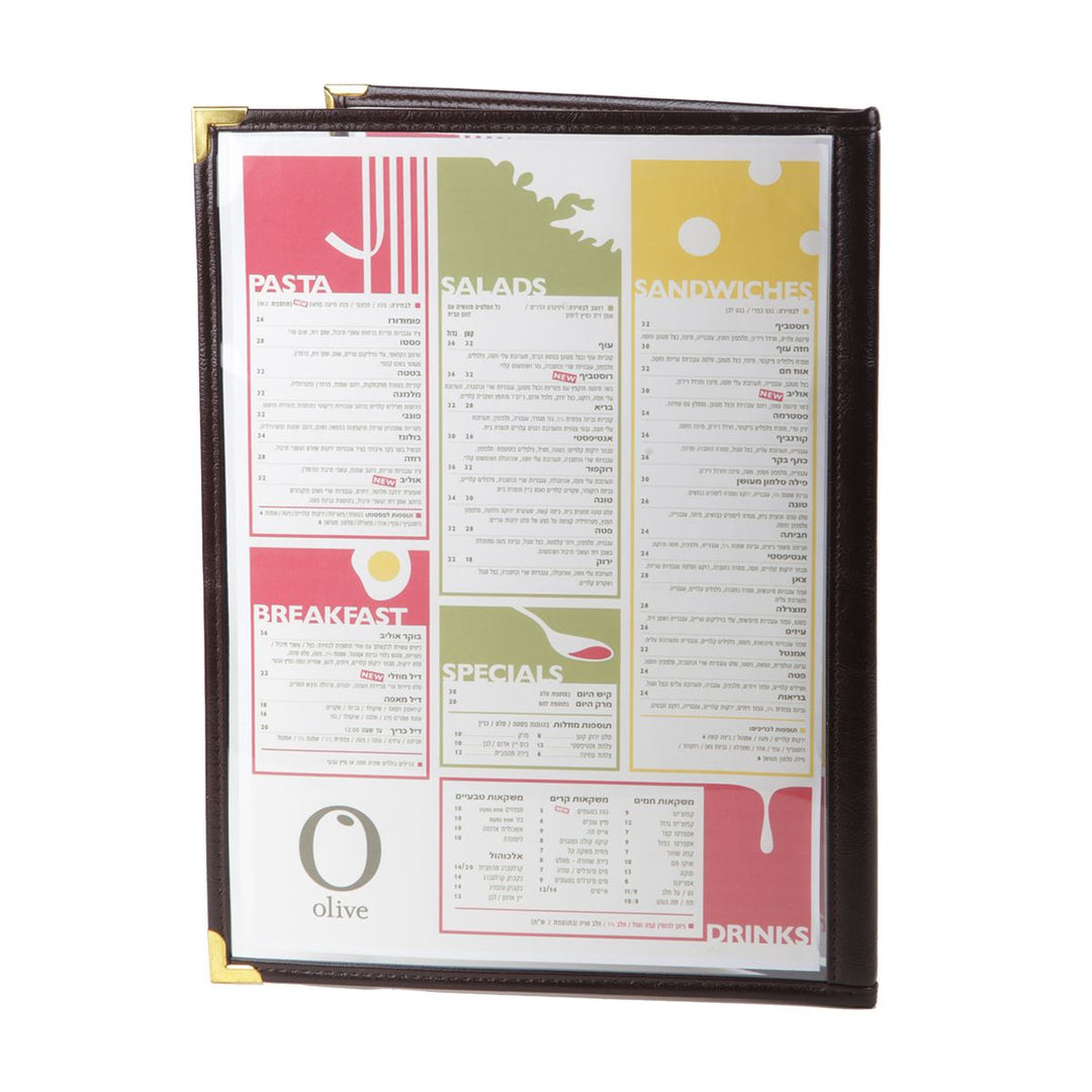 4A DOUBLE SIDED FOLDER FOR MENU