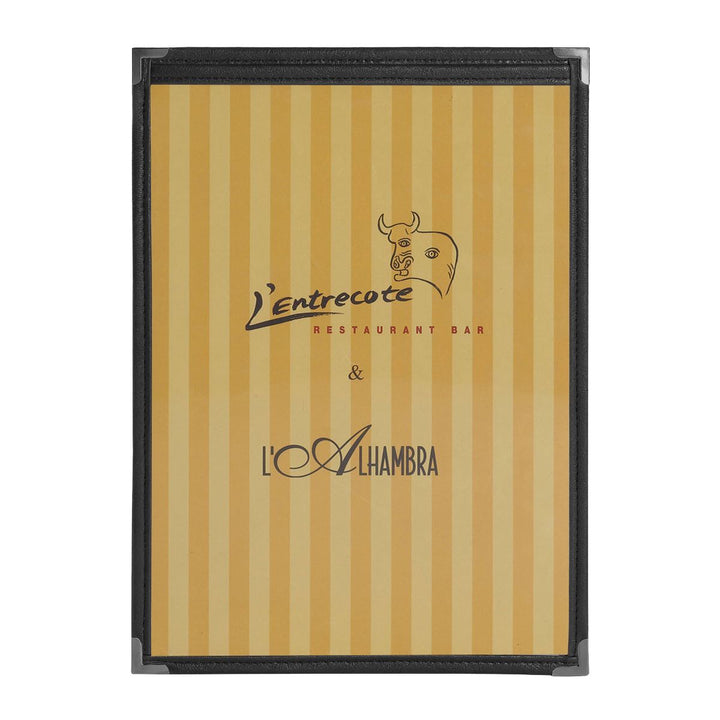 TRANSPARENT A4 MENU COVER