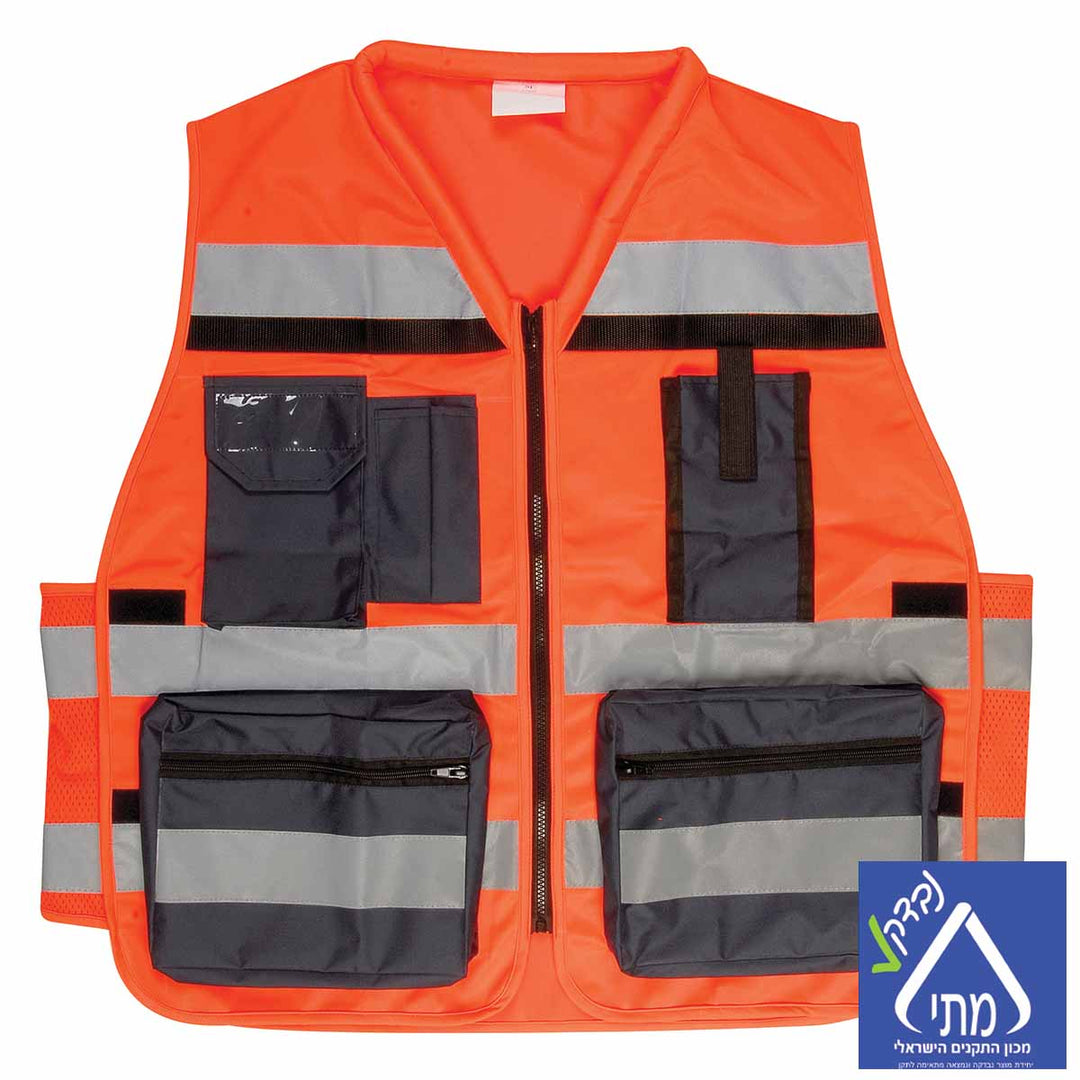 אפוד עבודה כתום