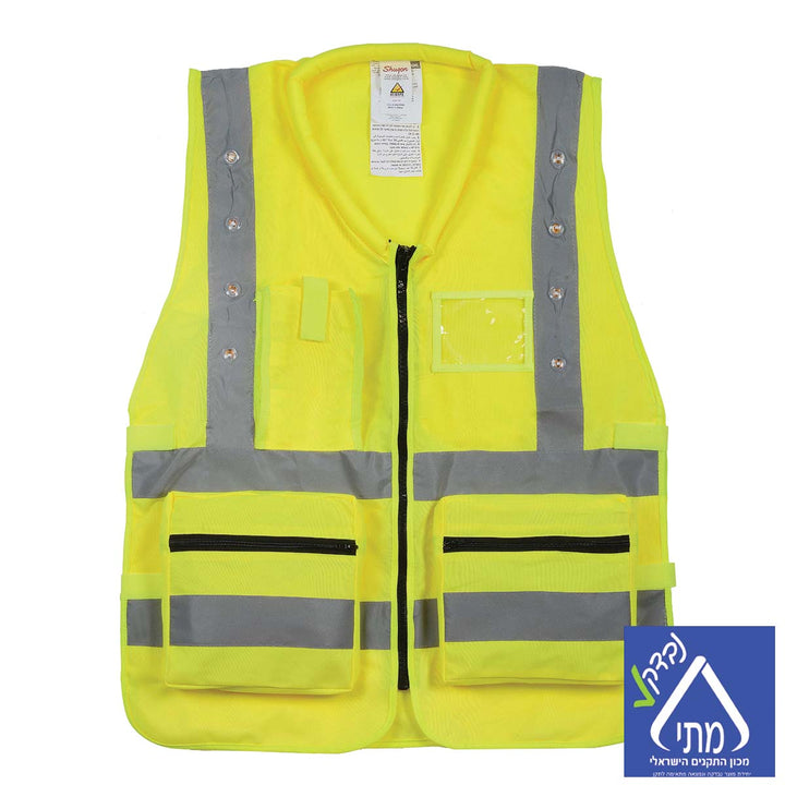 אפוד נורות לד צהוב